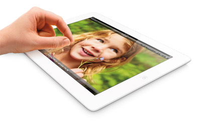 iPad wRet Pinch Wht Photo PRINT