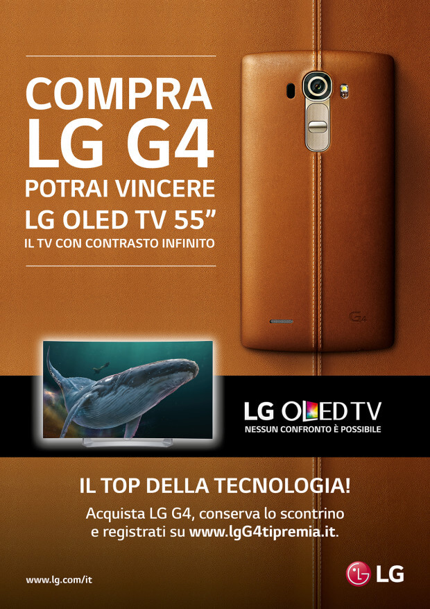 Con LG G4 vinci un TV LG Oled