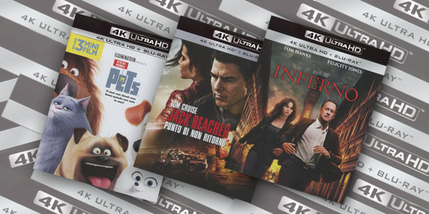 4K Ultra HD Universal, tre nuovi titoli disponibili