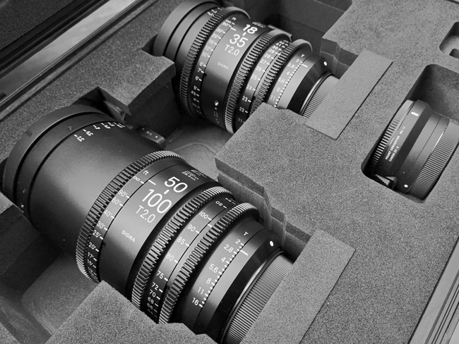 ottiche Sigma zoom 18-35 mm T 2 e 50-100 mm T2