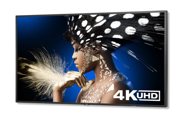 NEC ad ISE con i monitor 4K UHD Multisync serie P e V