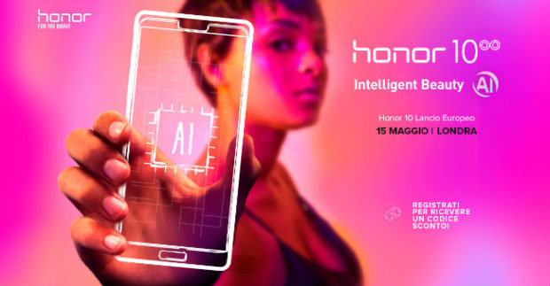 Honor 10 festeggia il lancio con un codice sconto