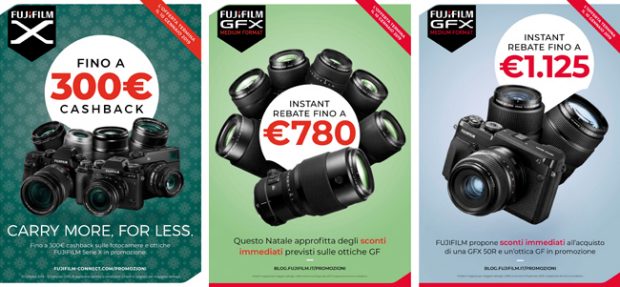 Fujifilm, Cashback e Istant Rebate