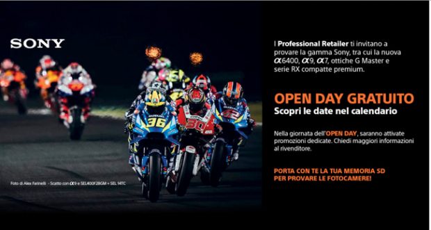 Sony, ripartono gli open day fotografici