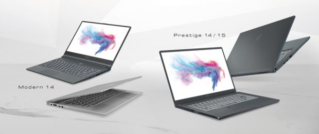 MSI, nuovi laptop Prestige e Modern