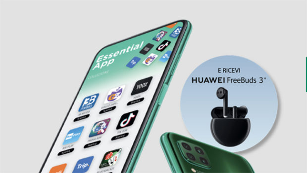 Con Huawei P40 lite in regalo le cuffie wireless