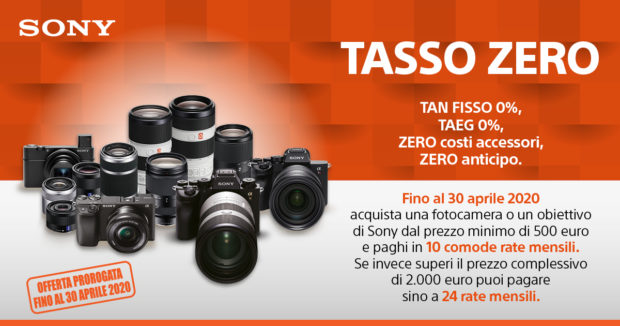Sony ‘Tasso Zero’, c’è tempo sino al 30 aprile