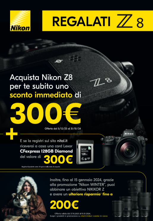 , Nikon, la Z 8 in promozione