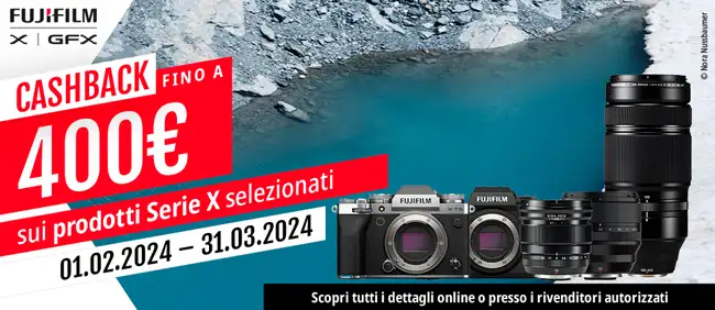 Fujifilm Cashback per prodotti Serie X e GFX