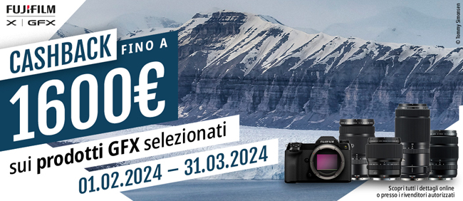 Fujifilm Cashback per prodotti Serie X e GFX