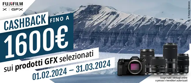Fujifilm Cashback per prodotti Serie X e GFX