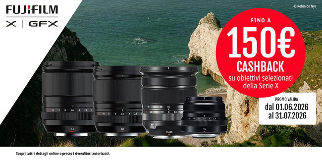 Fujifilm Travel Lens Cashback