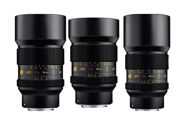 Cooke AP3 tre focali anamorfiche Full Frame 1.5X
