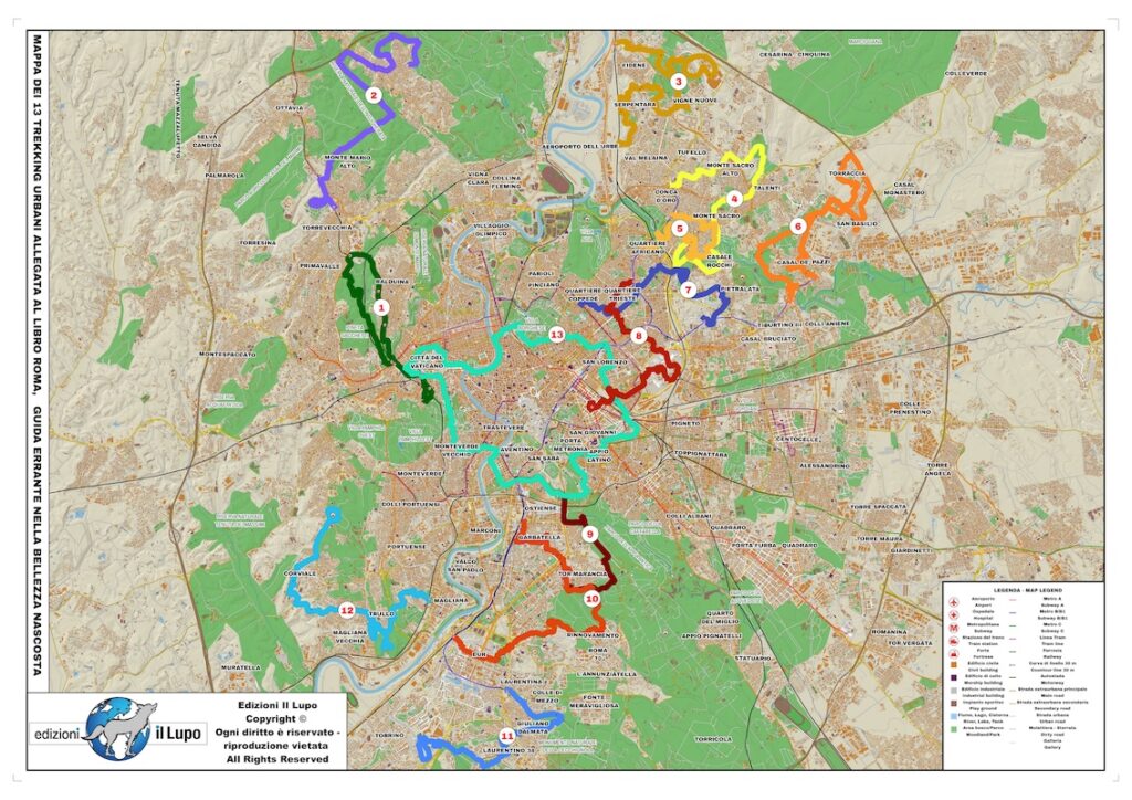 Roma. Guida errante nella bellezza nascosta MAPPA